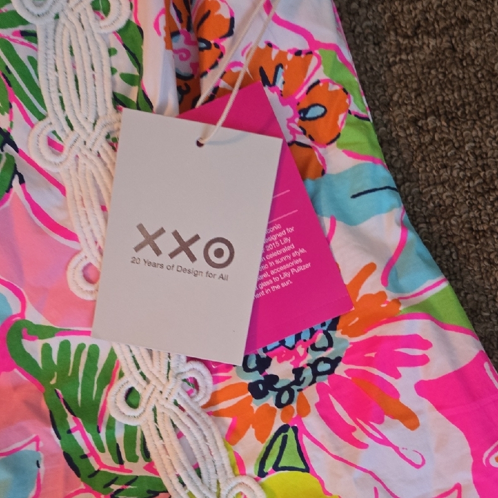 Lilly Pulitzer for Target Floral Dress - Pink, Green, Blue - Picture 3 of 7